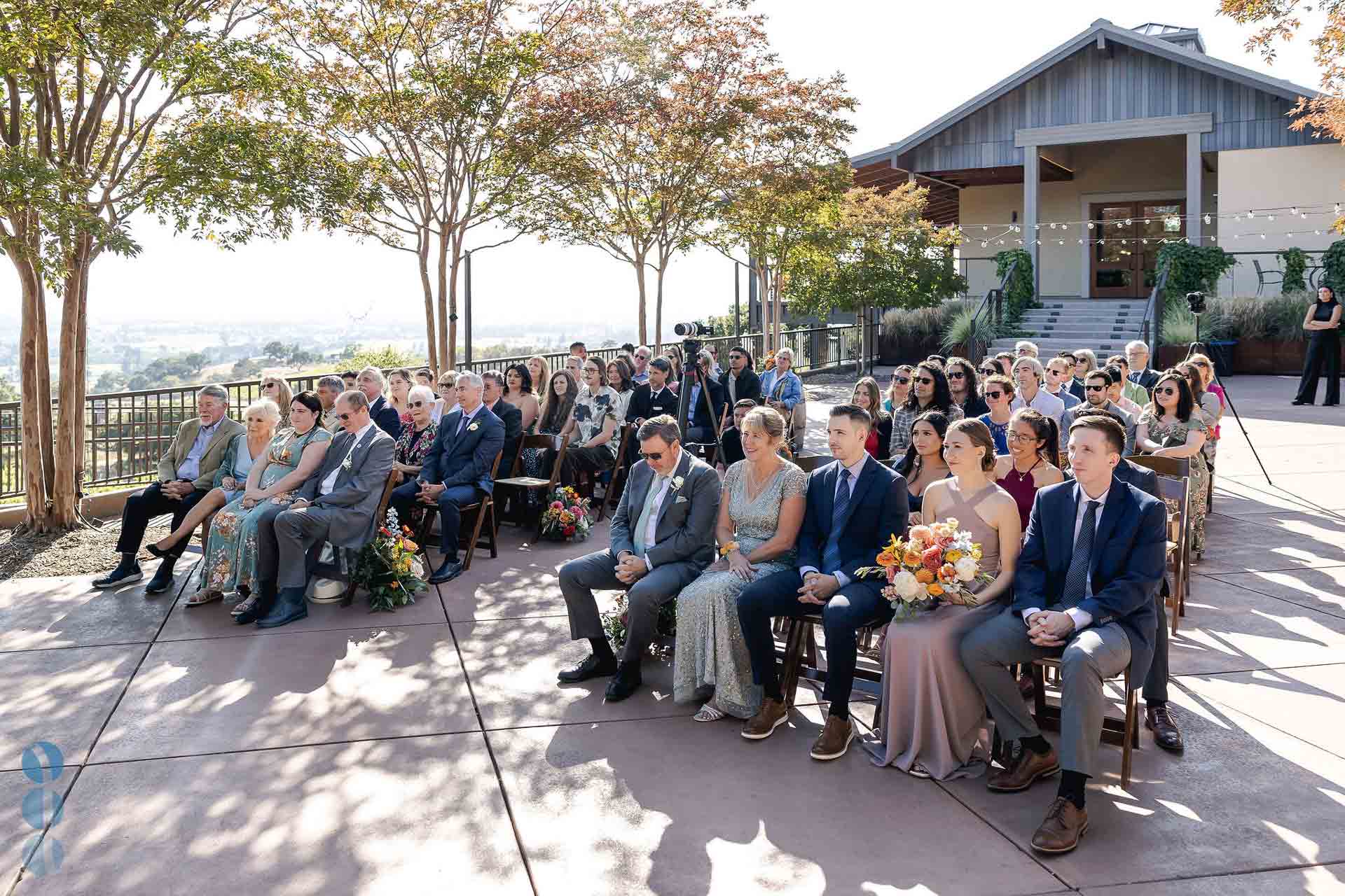 Poetry Terrace is a beautifully tree-lined open space which can seat 250 guests.