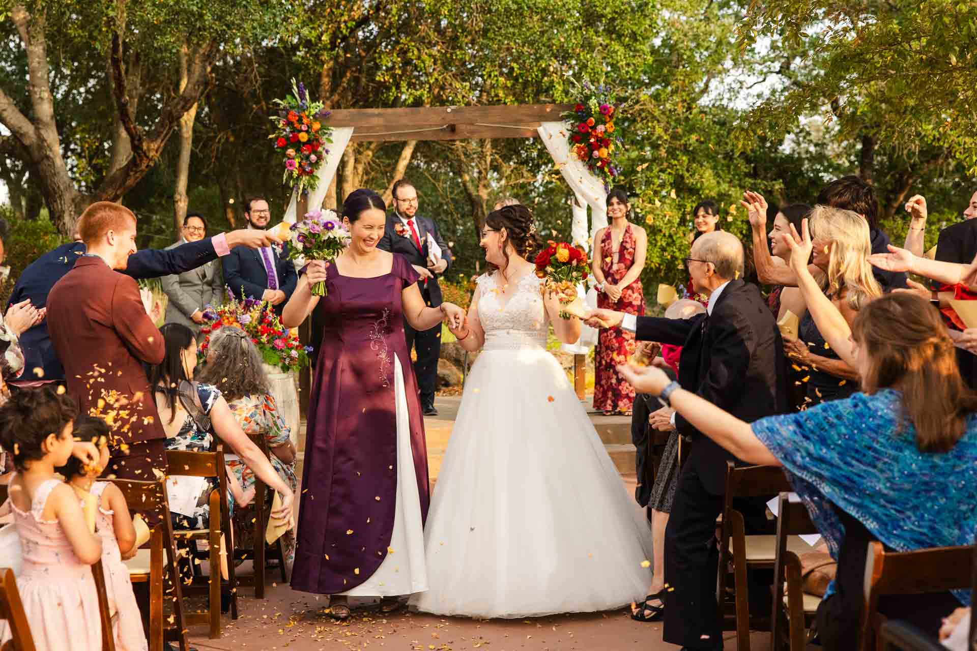 The Poetry Terrace is the perfect setting for a dream wine country wedding.