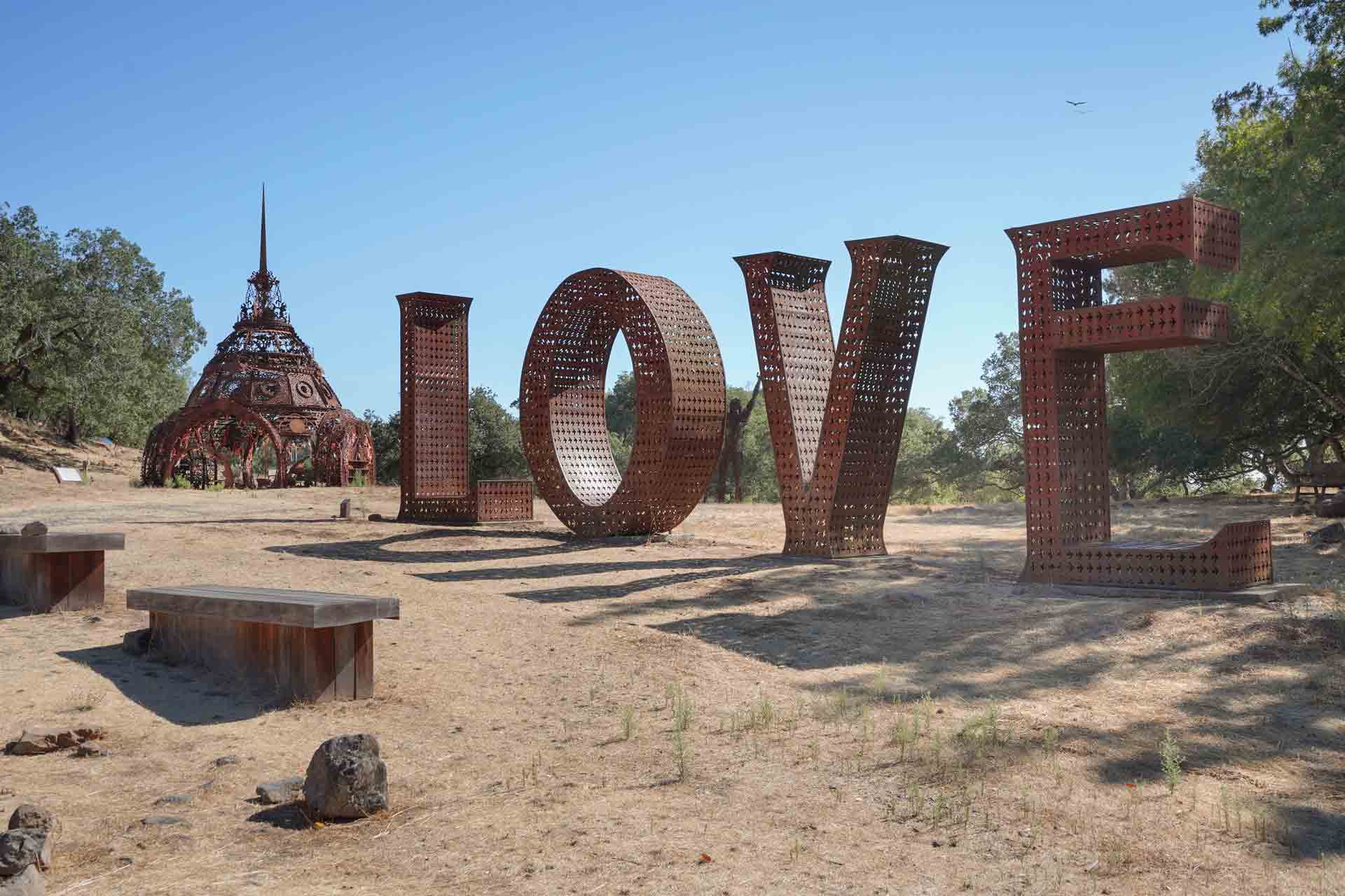 Iconic LOVE sculpture is part of the estate art collection.