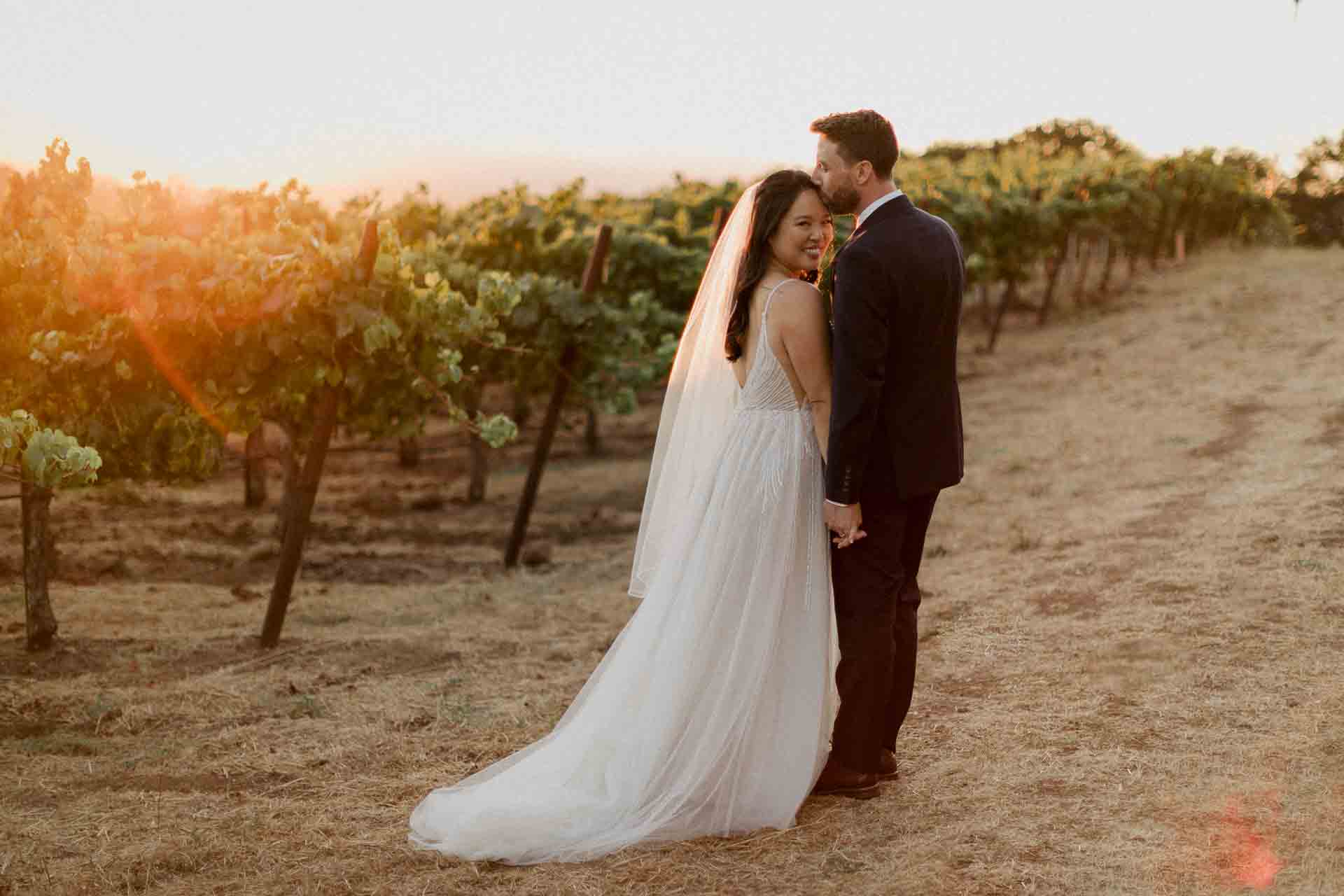 Romantic winery wedding location.