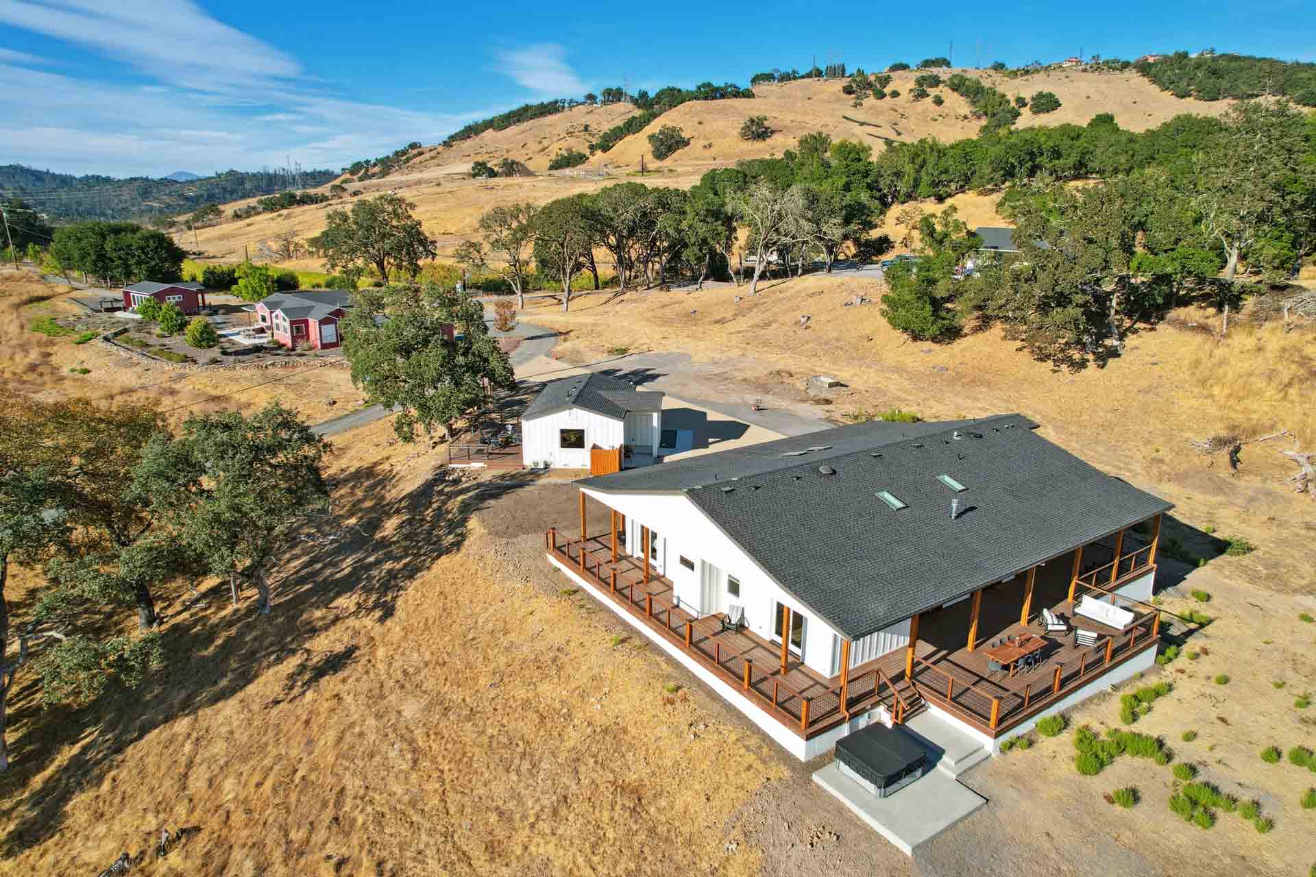 Sunset House is perched on a beautiful hilltop