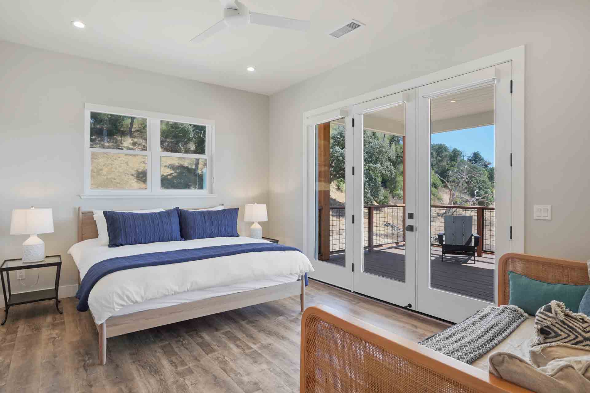 Sunset House Bedroom one of five comfortable and stylish rooms.