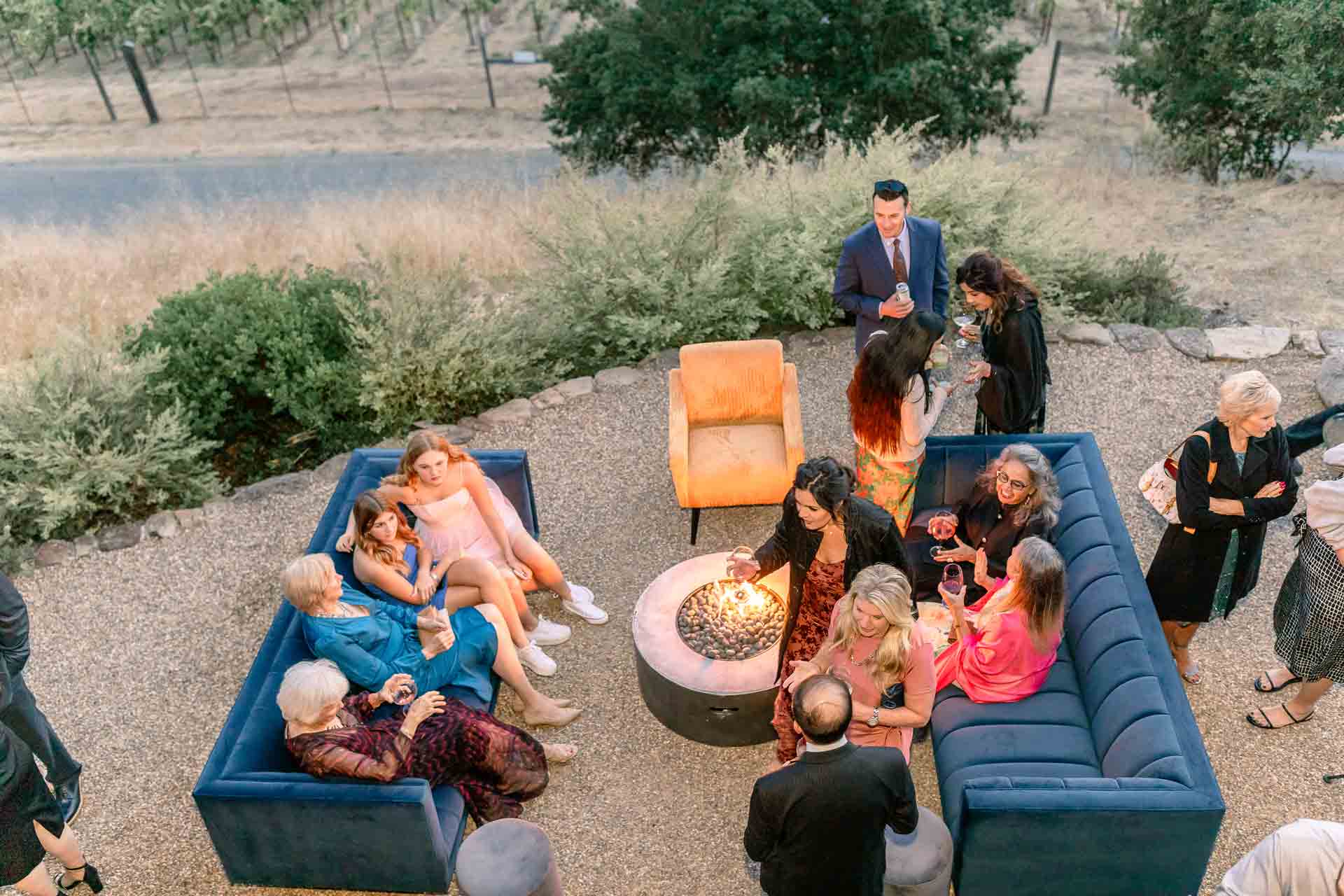 The loggia outside the Nagasawa Room is a lovely place to relax and enjoy the night sky.