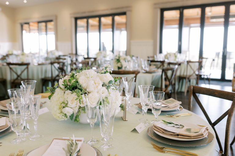 Vine Room with floor to ceiling windows open to the veranda creates a beautiful space to seat 250 guests.